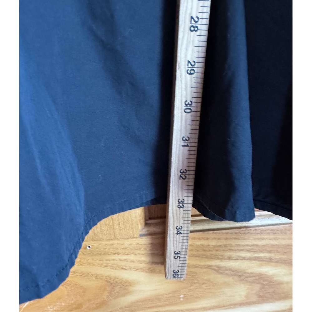 Madewell Black Cotton Tie-Front Babydoll Mini Dress AL312 Size 10 - Picture 4 of 9